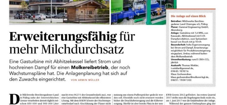 BHKW des Monats Februar 2018 wird eine Gasturbine