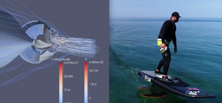 Jet Impeller Optimierung eines elektrisch angetriebenen Hydrofoil Surfboards (efoil)