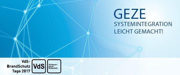 GEZE bei den BrandSchutzTagen 2017 in Köln | 06. – 07. Dezember 2017, Koelnmesse Congress Centrum Ost, Halle 11.3, Stand D-14