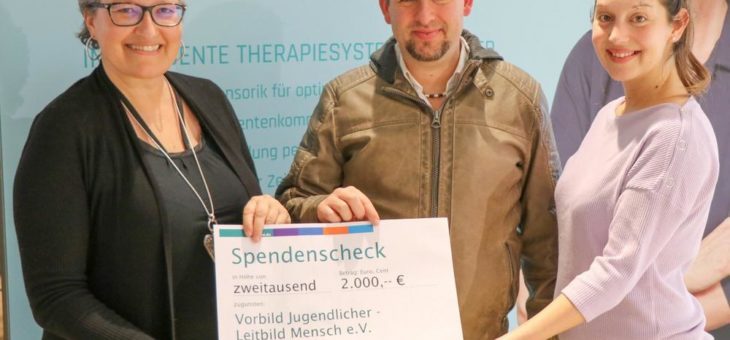 OPED-Mitarbeiter spenden 2.000 € an den Verein „Vorbild Jugendlicher – Leitbild Mensch e.V.“