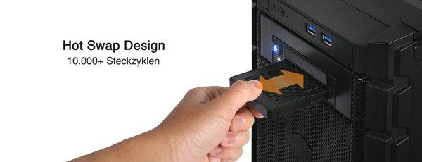 NEU von ICY DOCK: EZConvert MB703M2P-B M.2 SATA SSD zu 2,5″ SATA SSD Konverter / Adapter