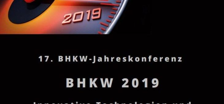 BHKW-Jahreskongress 2019 – Konferenzprogramm veröffentlicht