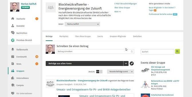 BHKW-Themen in sozialen Netzwerken