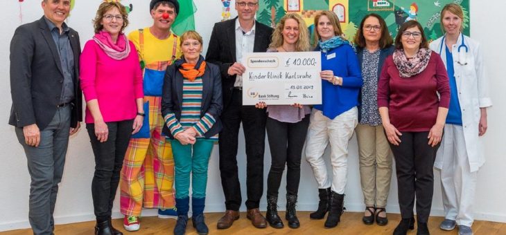 BBBank Stiftung spendet 10.000 Euro an drei Fördervereine des Klinikums Karlsruhe