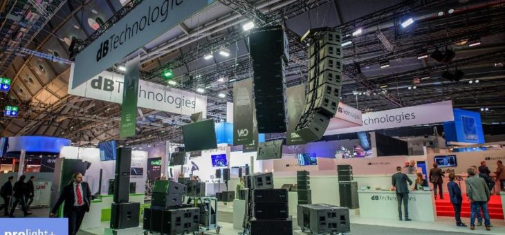 dBTechnologies mit Weltpremieren, Live Demos und Workshops auf Prolight + Sound 2019, Halle 8.0, Stand J80