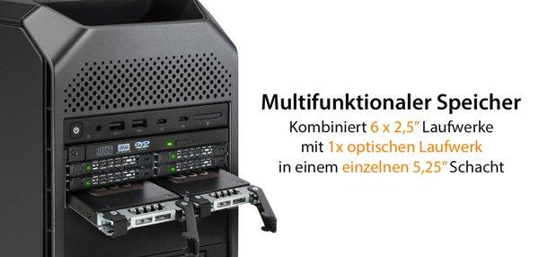 Produktvorstellung: ICY DOCK ToughArmor MB606SPO-B 6 x 2,5″ SAS/SATA SSD/HDD & Ultra Slim ODD Wechselrahmen