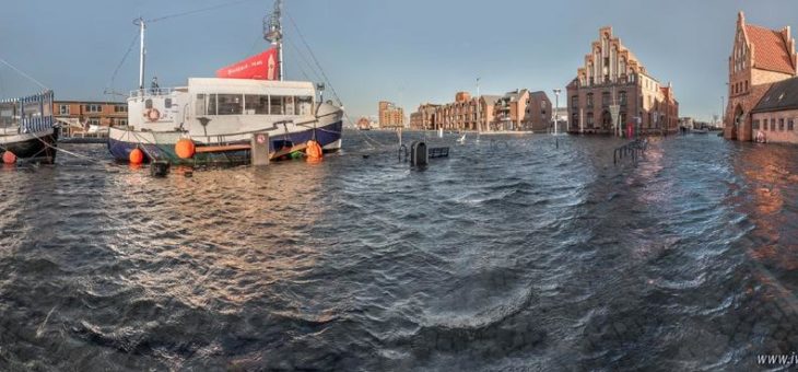 Hochwasserschutz in Wismar: Institut für Wasserbau erarbeitet Konzepte zur klimawandelangepassten Infrastrukturplanung