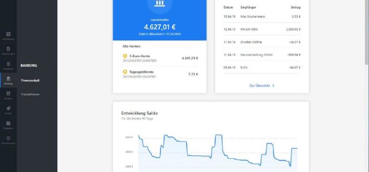 Neues invoiz-Dashboard mit mehr Möglichkeiten zur Finanzplanung und auf künstlicher Intelligenz basierender Ein- und Ausgabenanalyse