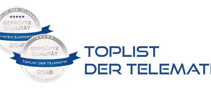 15 Unternehmen aus der „TOPLIST der Telematik“ präsentieren sich heute auf der Telematik-Fachmesse T-Matik 2018