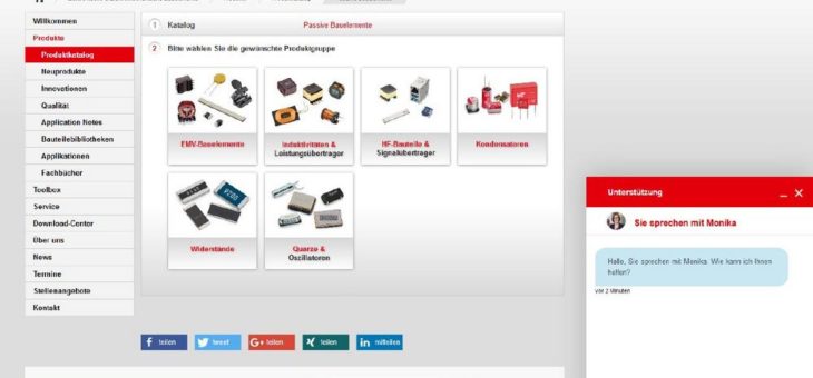 Individueller Support schon beim ersten Onlinekontakt