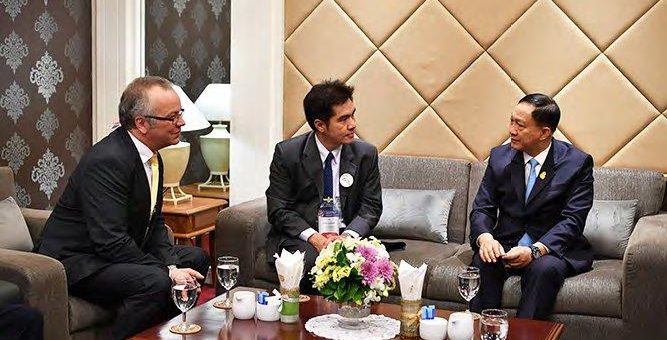Vier-Augen-Gespräch: DVS-Hauptgeschäftsführer Boecking trifft thailändischen Arbeitsminister