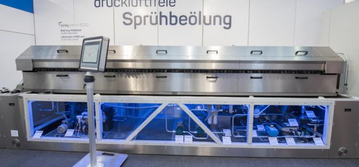 technotrans zeigt druckluftfreie Sprühbeölung im Großformat für den Karosseriebau