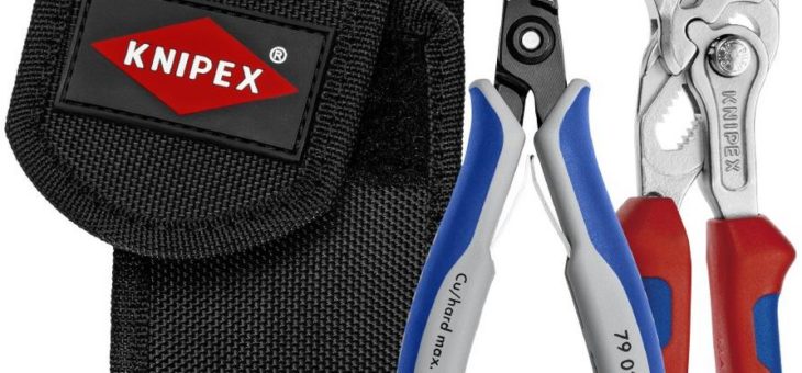 KNIPEX Kabelbinder-Trennset: Zuverlässig Kabelbinder entfernen ohne die Isolierung der gebündelten Kabel zu verletzen