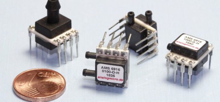 Analog Microelectronics präsentiert seine neue Board-Level Drucksensorserie AMS 6916