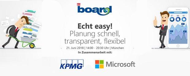 BOARD veranstaltet gemeinsam mit KPMG und Microsoft Event zu Planung, Budgetierung und Forecasting