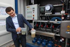 Reinigung von Oberflächenwasser auf Biogasanlagen