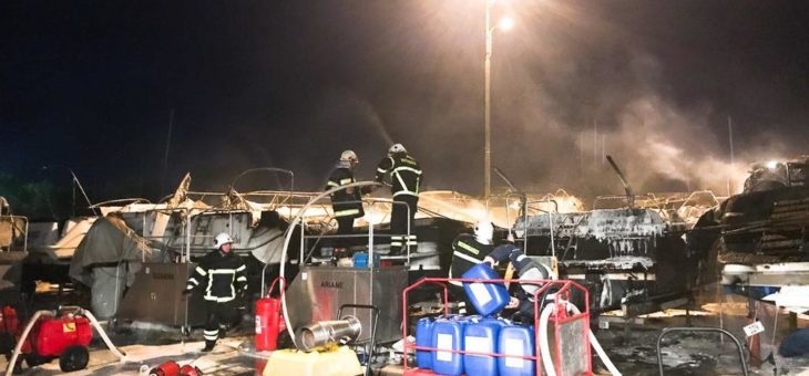 Marina Punat: Wieder Boote in Flammen