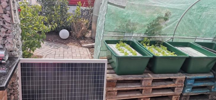 Aquaponic – autarkes Solar-System der iKratos Solartechnik im erweiterten Versuchsaufbau