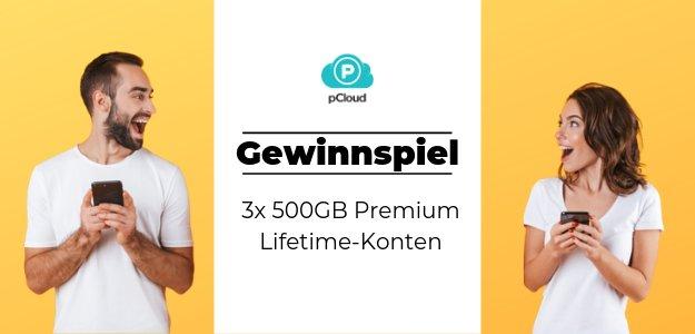 Jetzt mitmachen und 500 GB Cloud-Speicher auf Lebenszeit von pCloud gewinnen