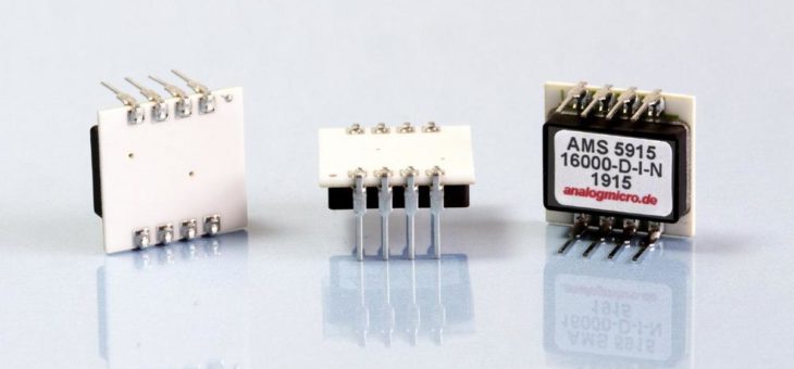 Analog Microelectronics erweitert seine digitale Board Level Drucksensor-Serie AMS 5915