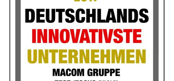 macom zum zweiten Mal mit Innovationspreis ausgezeichnet