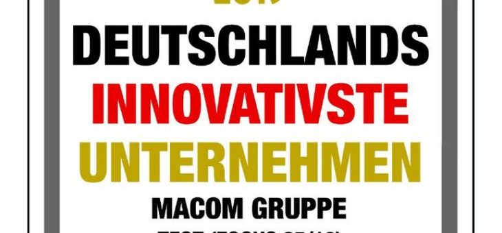 macom zum zweiten Mal mit Innovationspreis ausgezeichnet