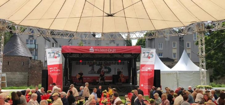 175 Jahre Sparkasse Duisburg – passepartout inszeniert Mitarbeiterfest zum großen Firmenjubiläum