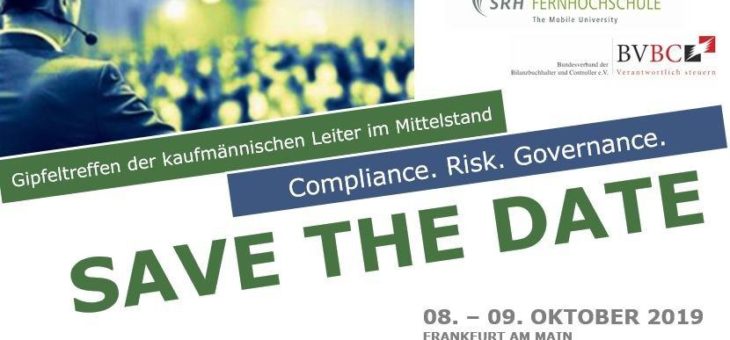 Themenschwerpunkt “Governance-Risk-Compliance für den Mittelstand” auf dem CFO-Summit 2019