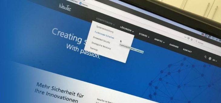 NewTec mit neuem Webauftritt