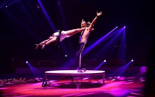 Faszinierende Fusion aus Theater, Zirkus und Varieté bei der GYMMOTION in der Erfurter Messehalle