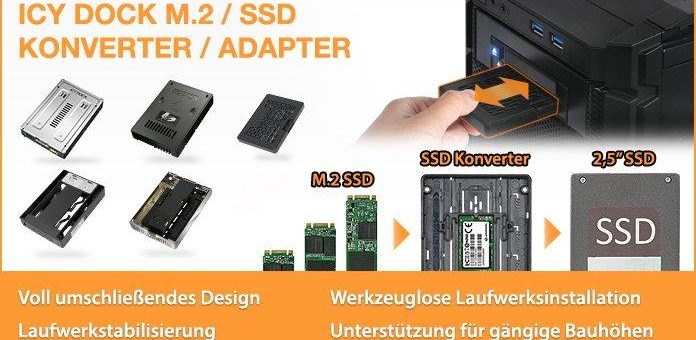 Leitfaden: M.2 und 2,5 Zoll SSD Konverter / Adapter