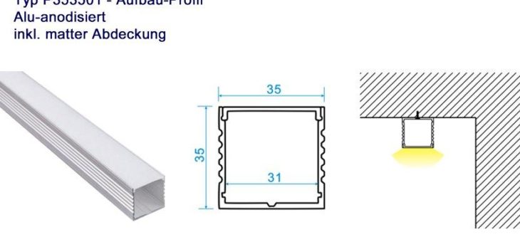 METOLIGHT LED Alu Profile – Zur optischen Gestaltung von Geschäftsräumen und das eigene Zuhause