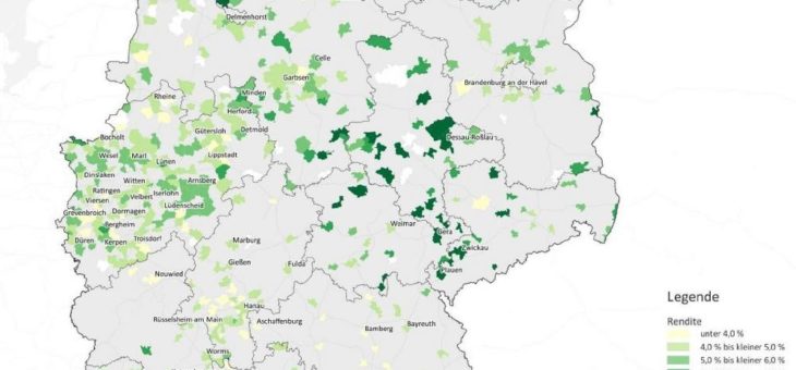 Mittelstädte in Sachsen und Sachsen-Anhalt mit hohen Renditen