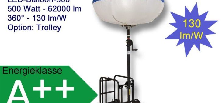 METOLIGHT LED-Ballon-Leuchte- Praktisches, flimmerfreies und verlässliches Leuchtmittel