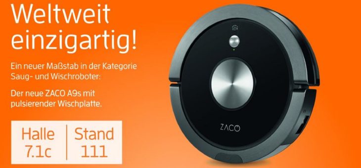 ZACO präsentiert neue Saug- und Wischroboter auf der IFA