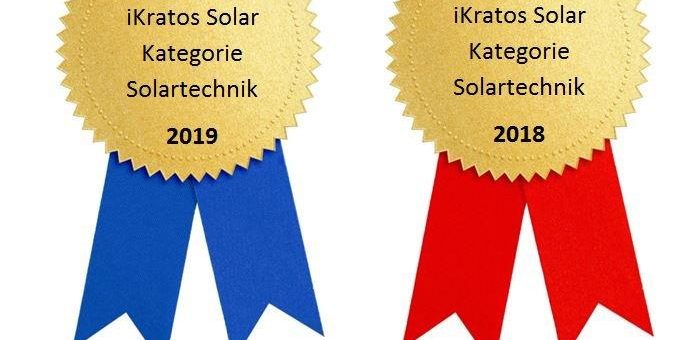iKratos erneut „Deutschlands Beste“ in der Kategorie Solartechnik