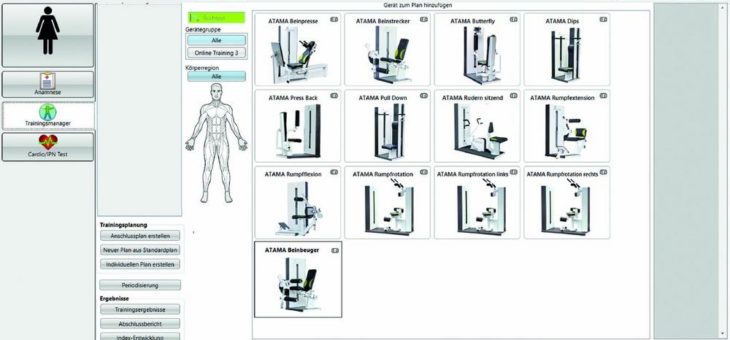 Neue Software aus der ATAMA Serie für moderne Trainingstherapie