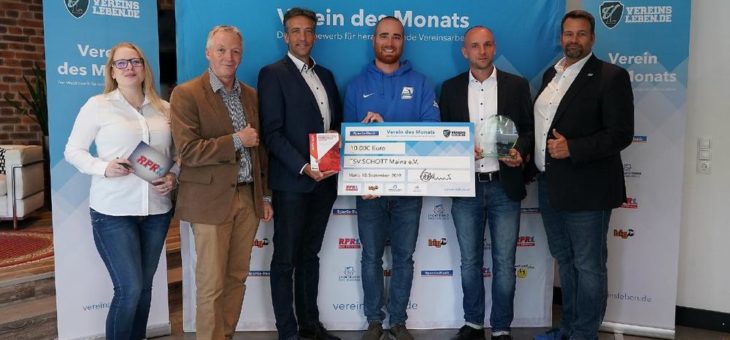 TSV Schott Mainz e.V. im August „Verein des Monats“