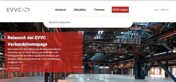 Übersichtlich, modern und responsive: Erfolgreicher Relaunch der EVVC-Homepage