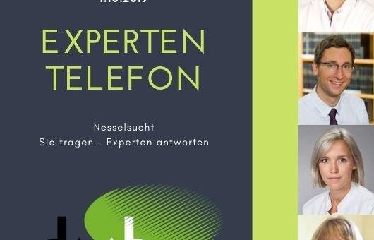 Experten-Telefon zum Welt-Urtikaria-Tag 1.10.2019