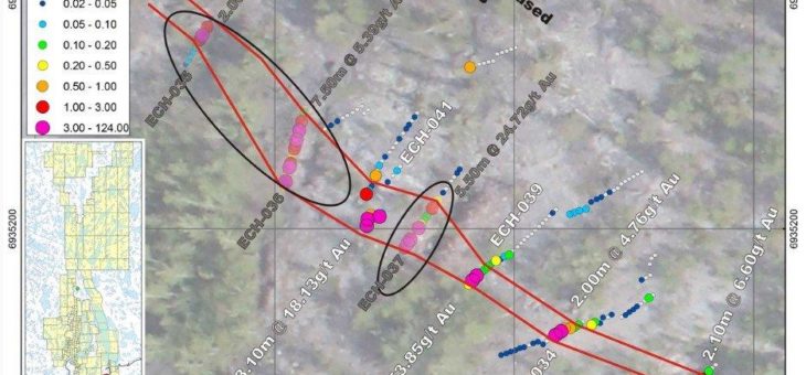 TerraX Minerals weitet hochgradige Zone um weitere 400 m aus