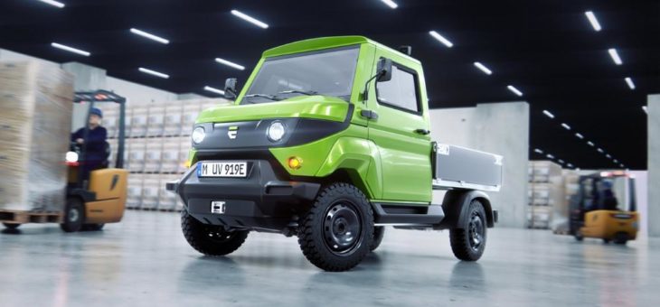Vielseitiger Transporter mit Allrad-Elektroantrieb