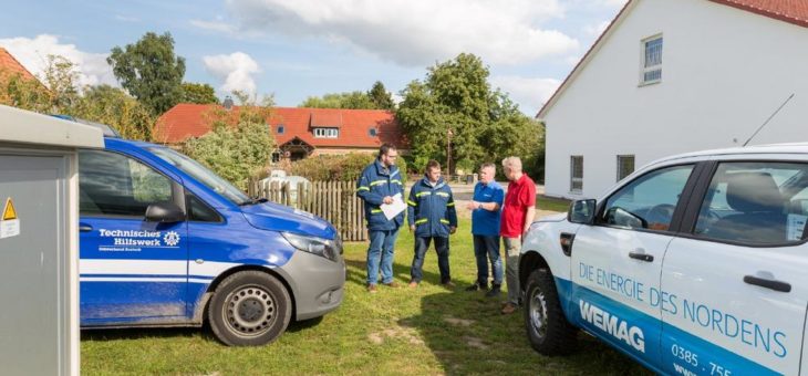 Technisches Hilfswerk und WEMAG üben Ernstfall