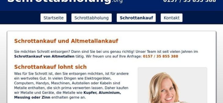 Kauft Ihren Schrott zu fairen Preisen an