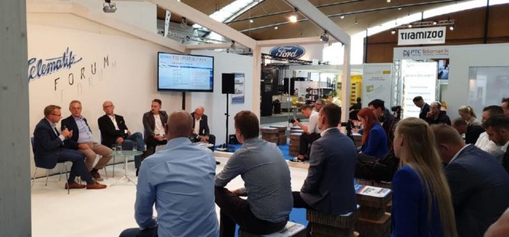 „Ankunftsvorhersage/ETA – Der neue Standard im Transport“ – Das Thema des gleich beginnenden Telematik-Talks, jetzt um 14 Uhr: NUFAM 2019 Halle 3