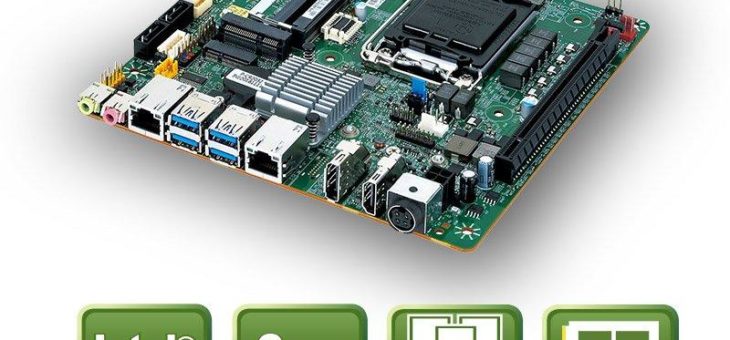 Thin-Mini ITX Board mit Coffee-Lake Octa/Hexa-Core Prozessor Support