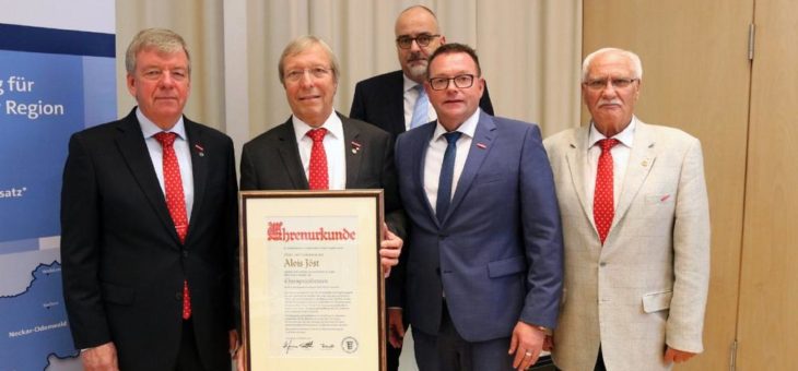 Maler- und Lackierermeister Alois Jöst zum Ehrenpräsident ernannt