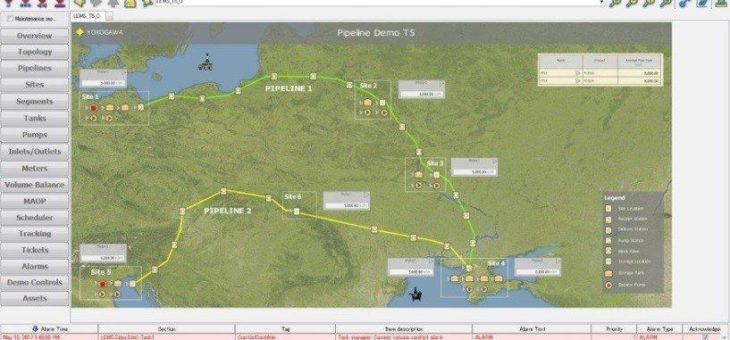 Yokogawa bringt Enterprise Pipeline Management Solution R1.03 auf den Markt