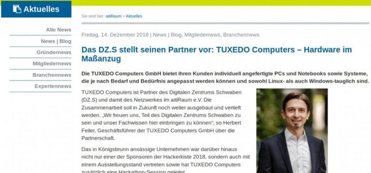 Interview mit Herbert Feiler von TUXEDO Computers