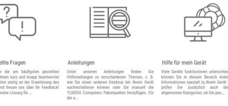 Der neue TUXEDO Computers Support-Bereich ist online